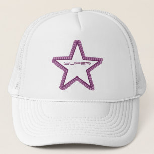 Grunge Superstar Hat, Lila Truckerkappe