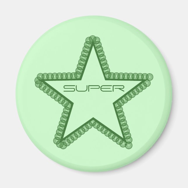Grunge Superstar Magnet, Forest Green Magnet (Vorne)