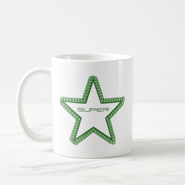 Grunge Superstar Tasse, Forest Green Kaffeetasse (Links)