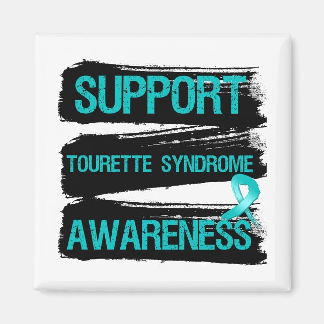 Grunge - Support Tourette Syndrome Awareness Magnet (Vorne)