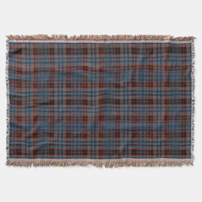 Grunge Tartan Decke (Vorderseite)