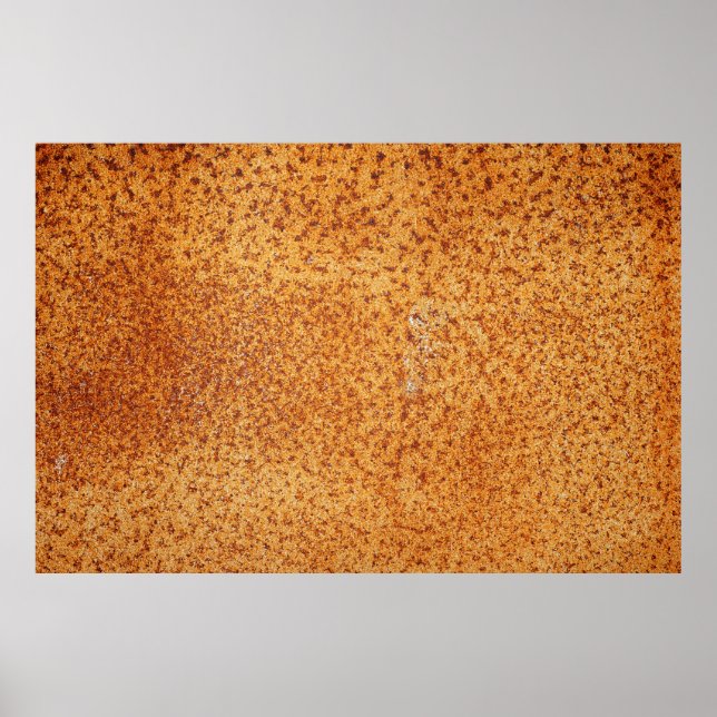 Grunge-Textur des sehr alten rostigen Blechbodens Poster (Vorne)