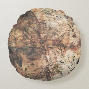 Grunge Textur Grunge Textur Wand Rundes Kissen