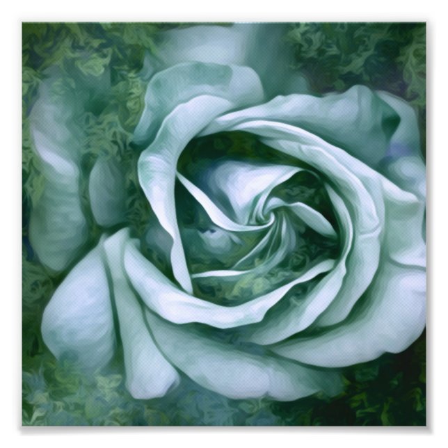 Grunge Texture Painted Rose Foto Print (Vorne)