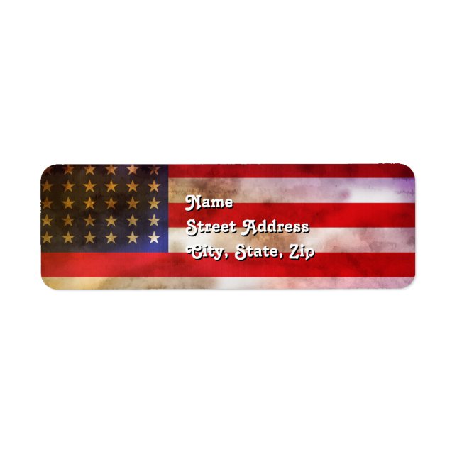 Grunge Textured American Flag (Vorne)