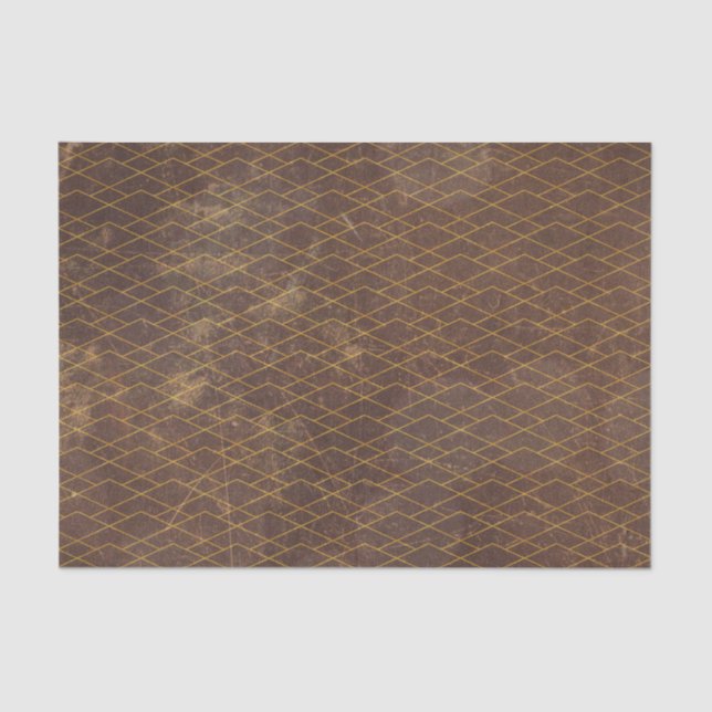 Grunge Textured Muster Abstrakt Geometric Deko Seidenpapier (Vorderseite)