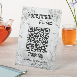 Grunge Textured Wedding Tabletop Podestschild Sockelschild