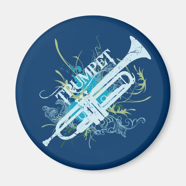 Grunge Trumpet Magnet (Vorne)