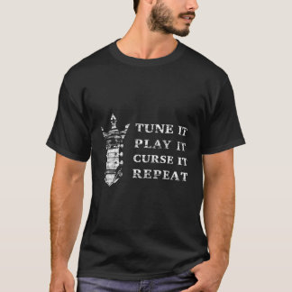 Grunge Tune Play Curse Wiederholung Gitarre T-Shirt