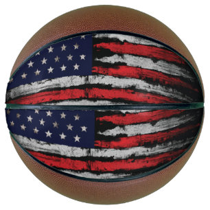 Grunge U.S.A.-Flagge Basketball