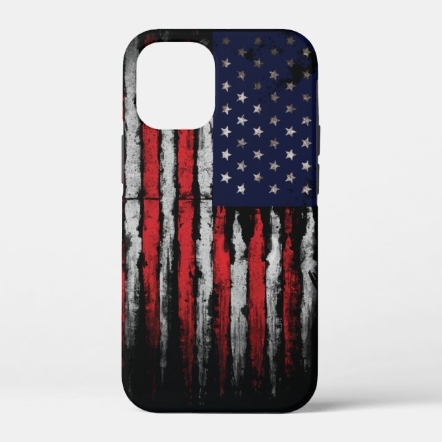 Grunge U.S.A.-Flagge Case-Mate iPhone Hülle (Rückseite)