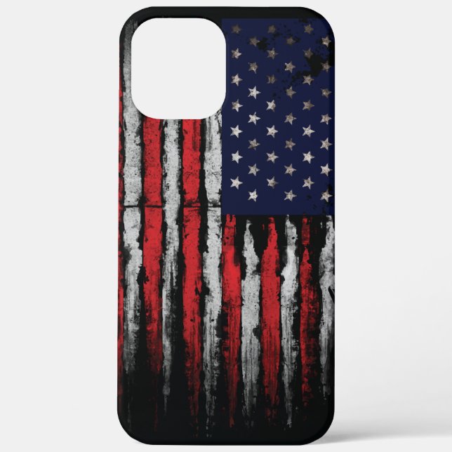 Grunge U.S.A.-Flagge Case-Mate iPhone Hülle (Rückseite)