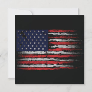 Grunge U.S.A.-Flagge Einladung