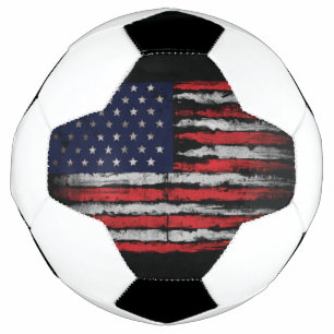 Grunge U.S.A.-Flagge Fußball