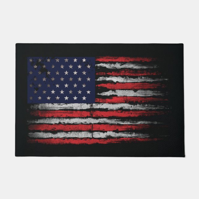 Grunge U.S.A.-Flagge Fußmatte (Vorderseite)