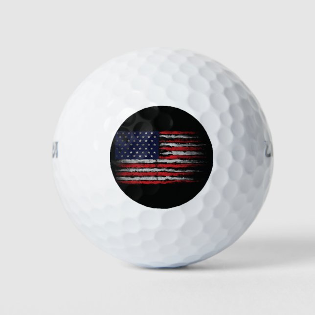 Grunge U.S.A.-Flagge Golfball (Vorderseite)