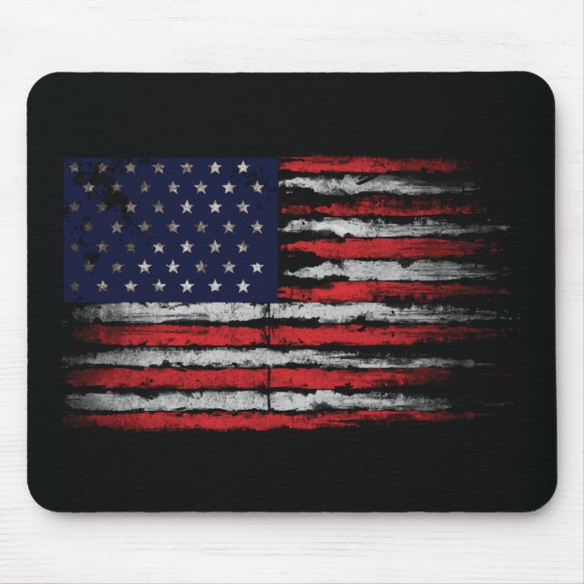Grunge U.S.A.-Flagge Mousepad (Vorne)