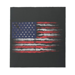 Grunge U.S.A.-Flagge Notizblock