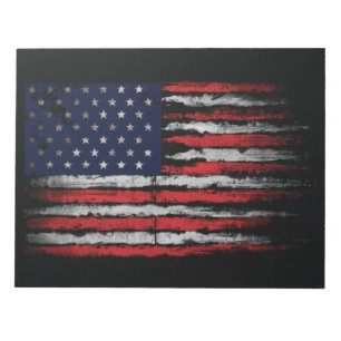 Grunge U.S.A.-Flagge Notizblock