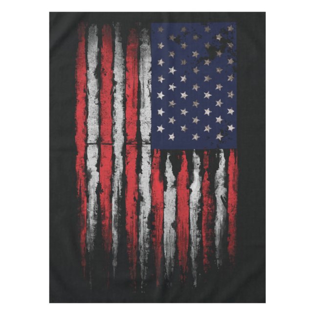 Grunge U.S.A.-Flagge Tischdecke (Vorderseite)