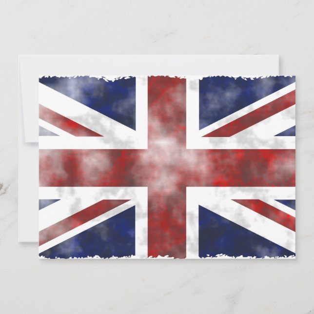 Grunge Uk Einladung (Vorderseite)