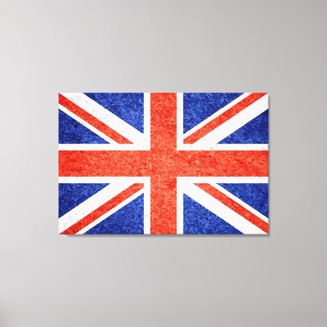 Grunge United Kingdom Flag 2 Leinwanddruck (Vorderseite)