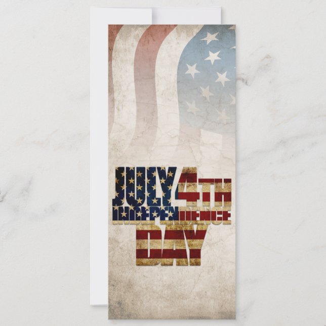 Grunge USA 4. Juli Unabhängigkeitserklärung Grafik (Vorderseite)