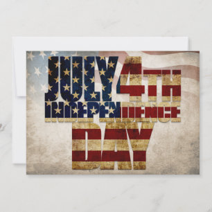 Grunge USA 4. Juli Unabhängigkeitserklärung Grafik