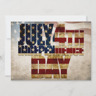 Grunge USA 4. Juli Unabhängigkeitsgrafik