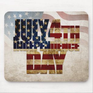 Grunge USA 4. Juli Unabhängigkeitsgrafik Mousepad