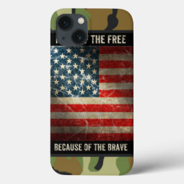Grunge USA Flag auf Camouflage 2 iPad Mini Fall Case-Mate iPhone Hülle