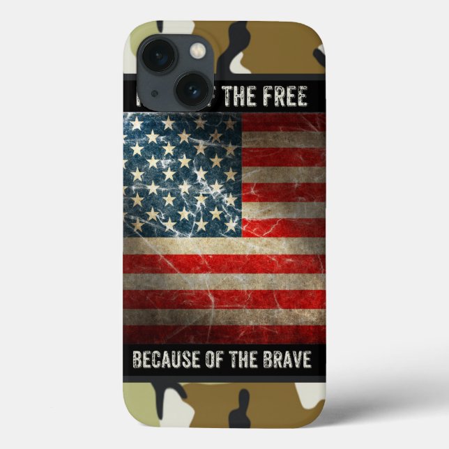 Grunge USA Flag, Camouflage iPad Mini Retina Case (Rückseite)
