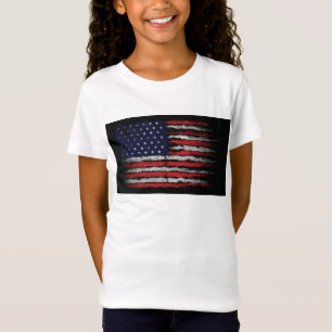 Grunge USA-Flagge T-Shirt