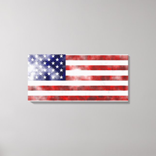 Grunge USA Leinwanddruck (Vorderseite)