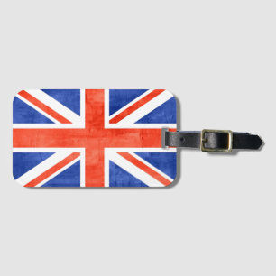 Grunge Vereinigtes Königreich Flagge Gepäckanhänger