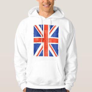 Grunge Vereinigtes Königreich Flagge Hoodie