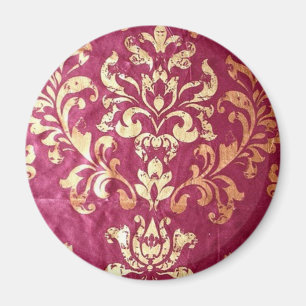 Grunge Viktorianische Golddampfer Magnet