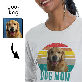 Grunge Vintag gestörte Pet Foto Hund Mama Sweatshirt