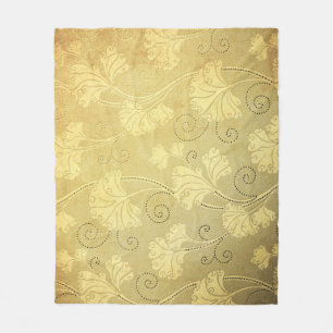 Grunge Vintage Blume Muster. Fleecedecke