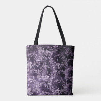 Grunge Vintage Blumenmuster im coolen, dunklen lil