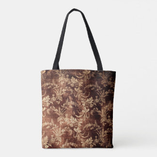 Grunge Vintage Blumenmuster in warmer Braun