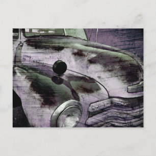 Grunge Vintage Chevy Pickup Postkarte