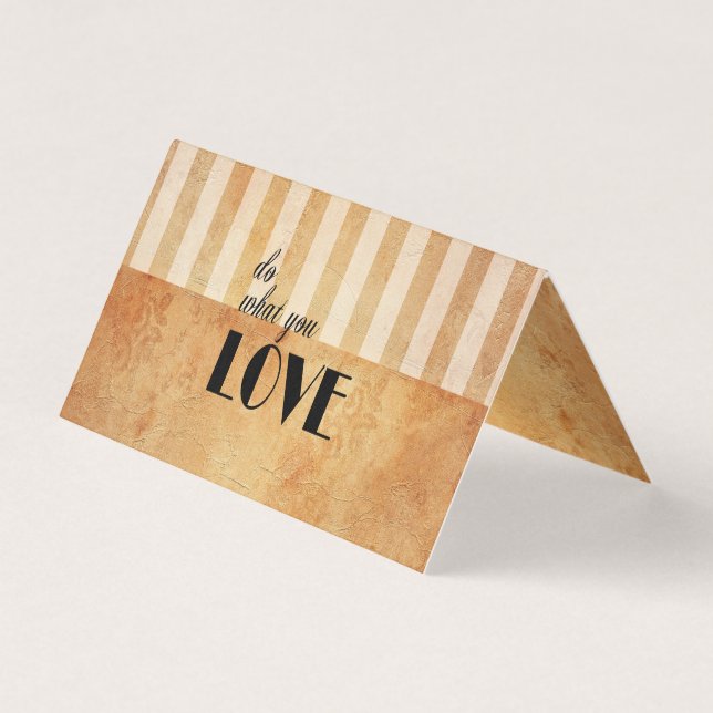 Grunge Vintage Streifen | Tun Sie, was Sie Liebe (Vorderseite)