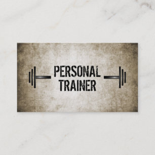 Grunge Visitenkarte für Personal Trainer