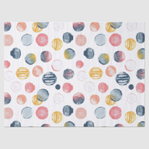 Grunge Watercolor Dots Seidenpapier