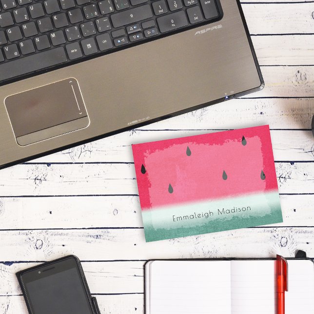 Grunge Watermelon Wasserfarben Post-it Klebezettel (Von Creator hochgeladen)