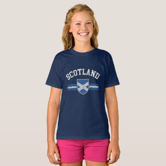 Grunge Worn Look Scotland Flag T - Shirt