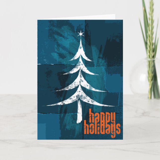 Grunge Xmas Feiertagskarte (Vorderseite)