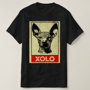 Grunge Xoloitzcuintli Illustrationsprofil T-Shirt