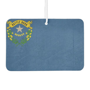 Grungeillustration der Nevada-Staatsflagge Autolufterfrischer